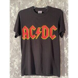 Vintage y2k AC/DC T-Shirt Size Small 2000s Retro 1970s 70s Hard Rock Graphic Tee